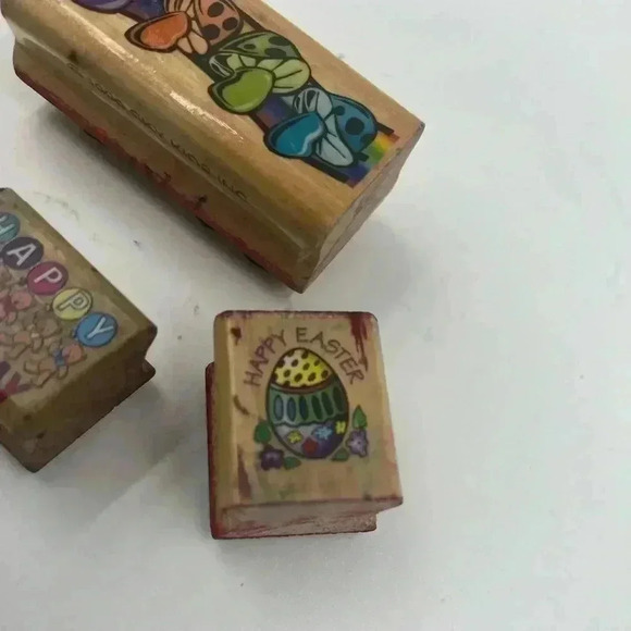 Small Wooden Rubber Stamps - Picture 3 of 13
